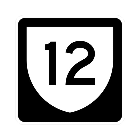 PR urban primary 12 (Puerto Rico) (Road Sign) STICKER Vinyl Kiss-Cut Decal