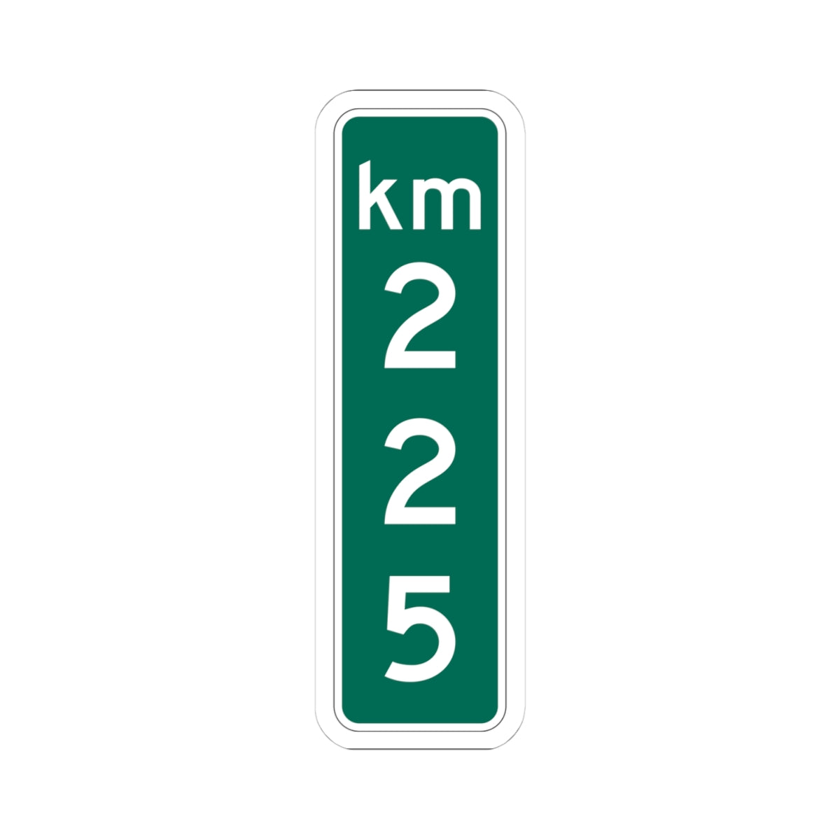MUTCD-PR D10-3 (Puerto Rico) (Road Sign) STICKER Vinyl Kiss-Cut Decal