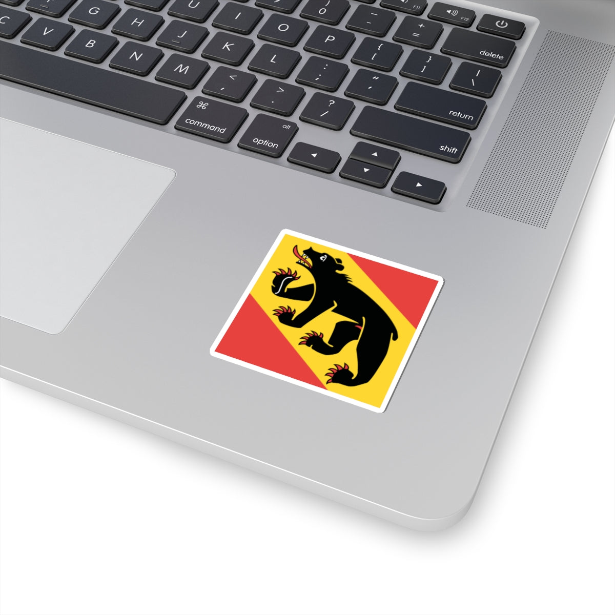 Flag of Canton of Bern (Switzerland) STICKER Vinyl Kiss-Cut Decal