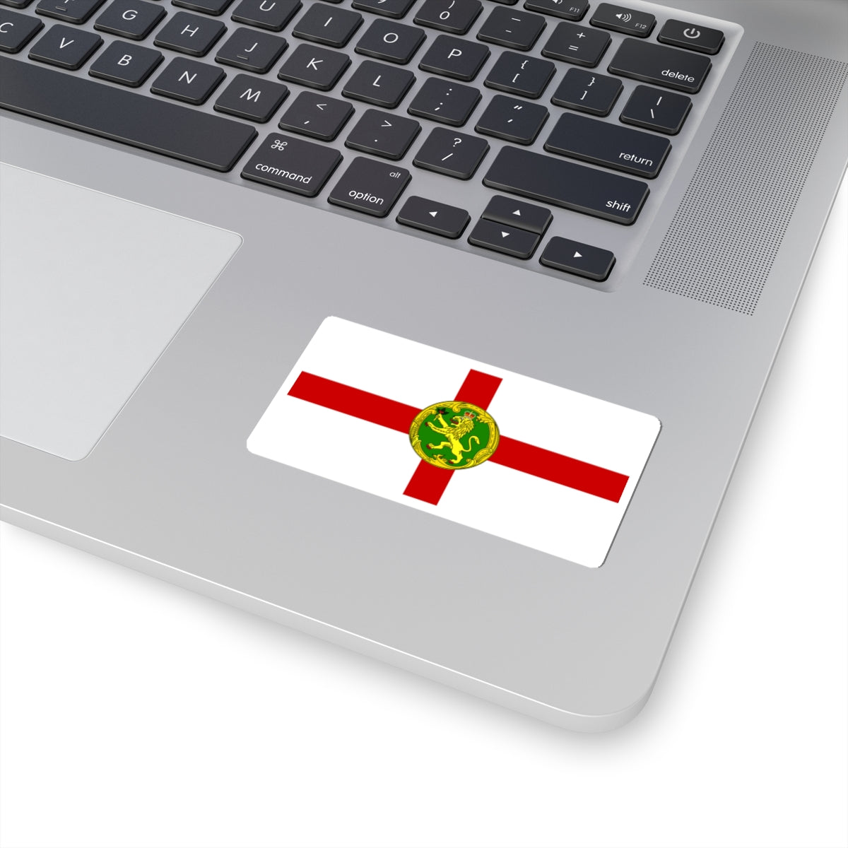 Flag of Alderney (United Kingdom) STICKER Vinyl Kiss-Cut Decal