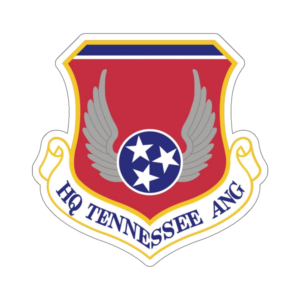 HQ Tennessee Air National Guard (U.S. Air Force) STICKER Vinyl Kiss-Cut Decal