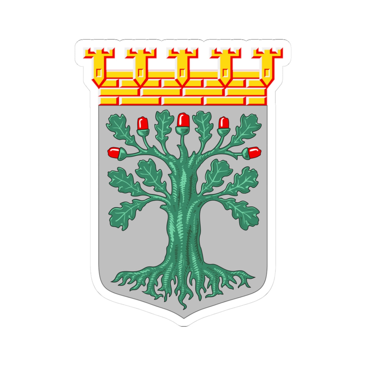 Tammisaari.vaakuna (Finland) (Coat of Arms) STICKER Vinyl Kiss-Cut Decal