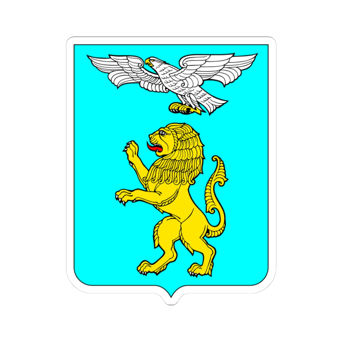 Belgorod coat of arms 1999 (Russia) (Coat of Arms) STICKER Vinyl Kiss-Cut Decal