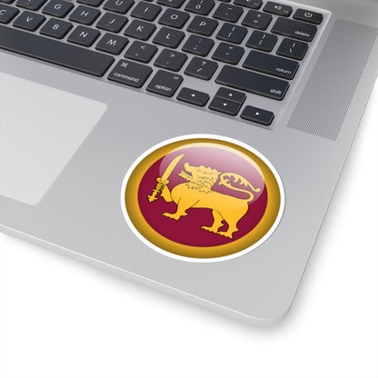 Flag orb Sri Lanka (Sri Lanka) STICKER Vinyl Kiss-Cut Decal