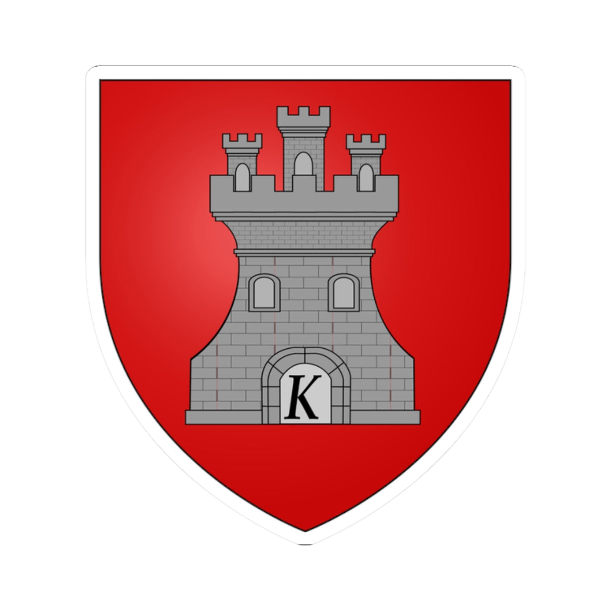 Balson de la ville de Catillon-sur-Sambre 59 Nord-France (France) (Coat of Arms) STICKER Vinyl Kiss-Cut Decal