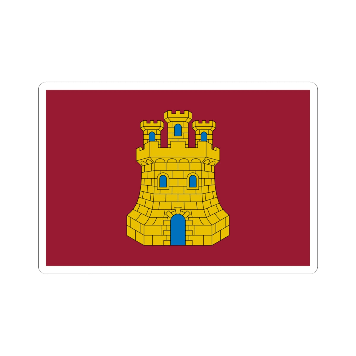 Pendon de Castilla (Spain) STICKER Vinyl Kiss-Cut Decal