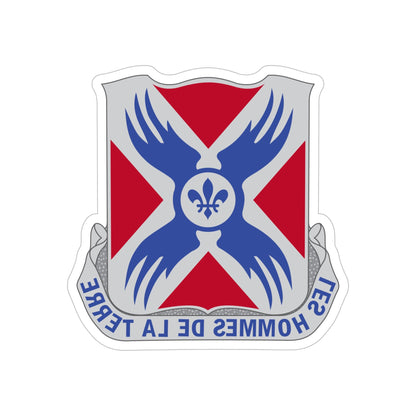 877 Engineer Battalion (U.S. Army) REVERSE PRINT Transparent STICKER-6" × 6"-The Sticker Space