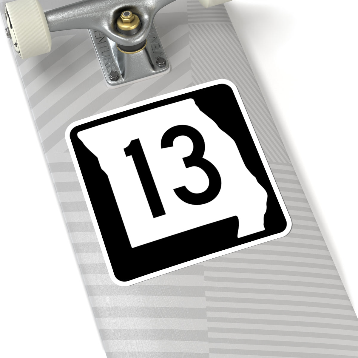 MO-13 (Missouri) (Road Sign) STICKER Vinyl Kiss-Cut Decal