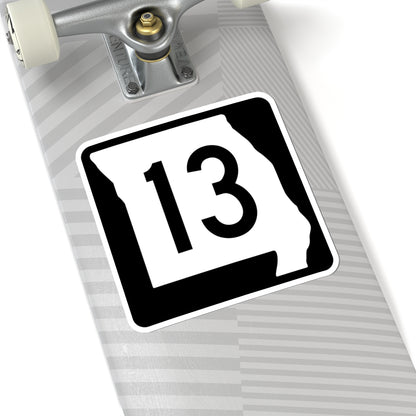 MO-13 (Missouri) (Road Sign) STICKER Vinyl Kiss-Cut Decal