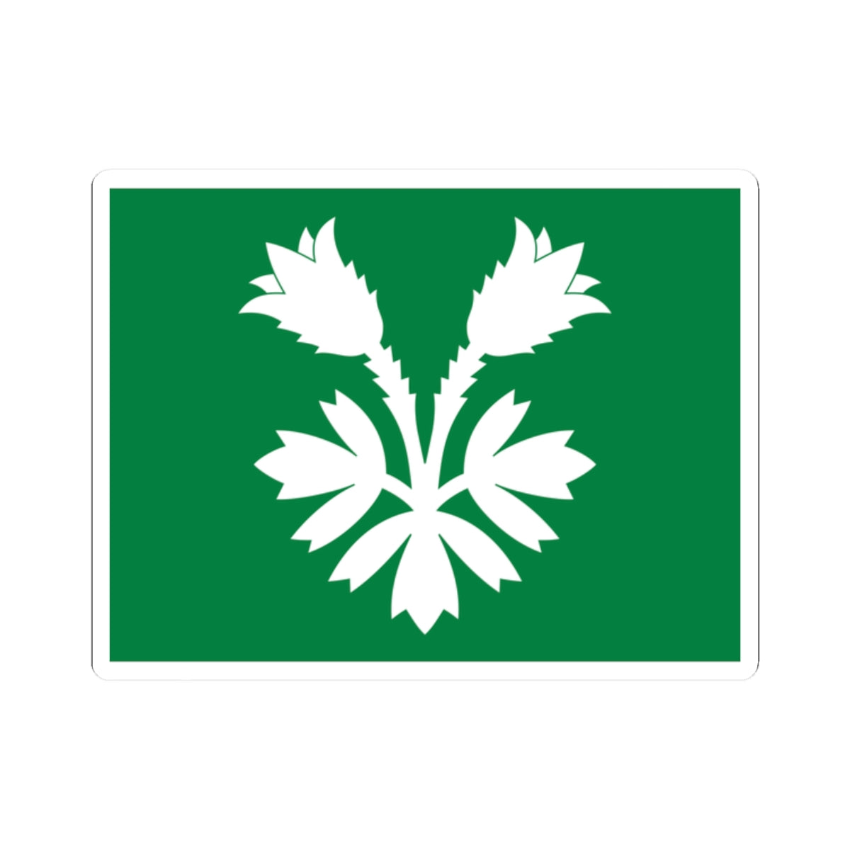 Flag of Oppland (Norway) STICKER Vinyl Kiss-Cut Decal