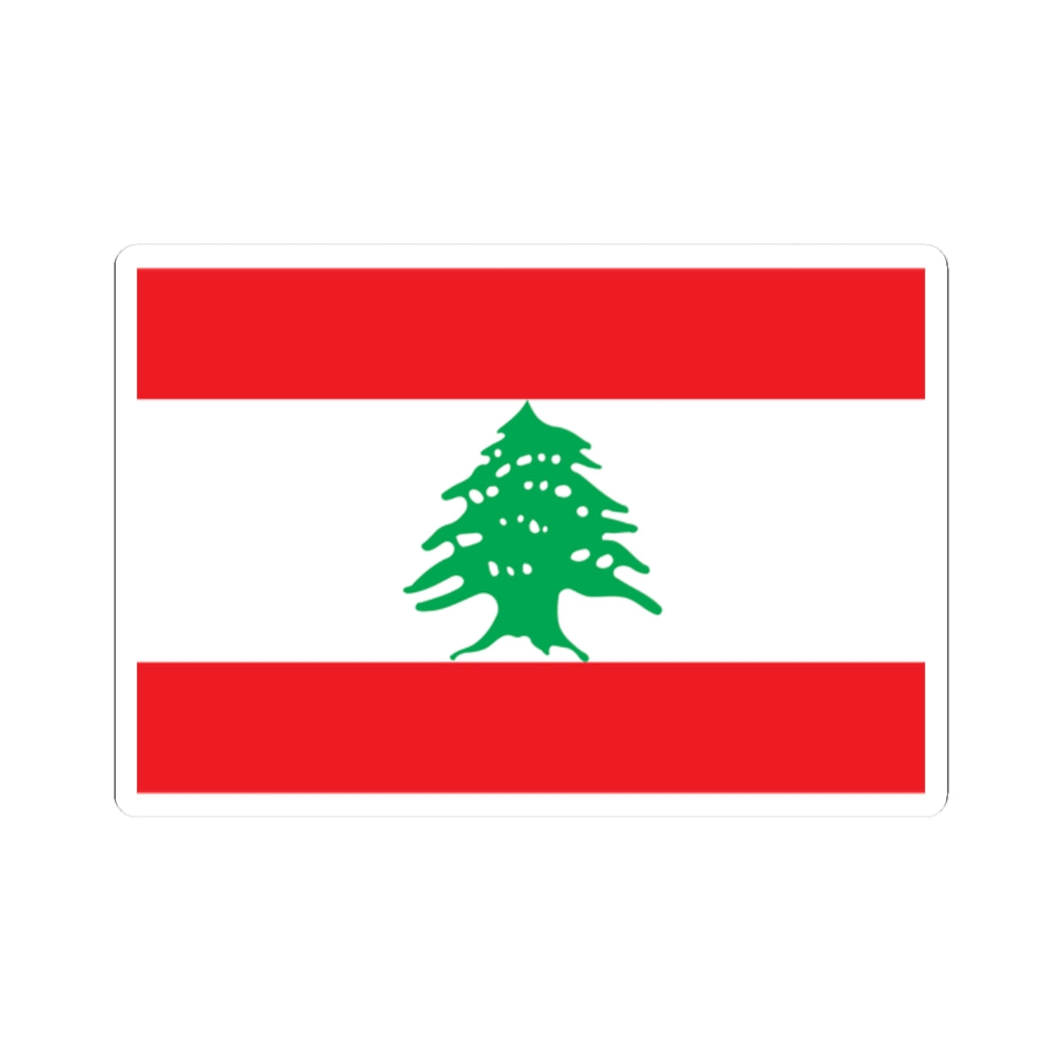 Flag of Lebanon WFB (Lebanon) STICKER Vinyl Kiss-Cut Decal