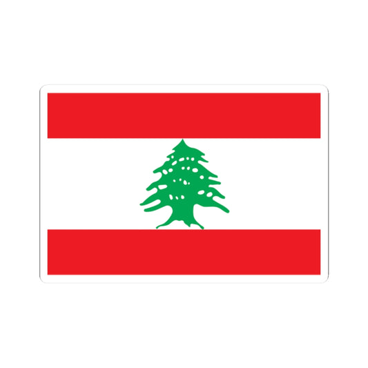 Flag of Lebanon WFB (Lebanon) STICKER Vinyl Kiss-Cut Decal
