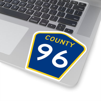 County 96 MN (Minnesota) (Road Sign) STICKER Vinyl Kiss-Cut Decal