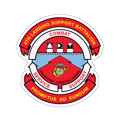 4th Landing Support Battalion Promptus Ad Eundum (USMC) STICKER Vinyl Kiss-Cut Decal