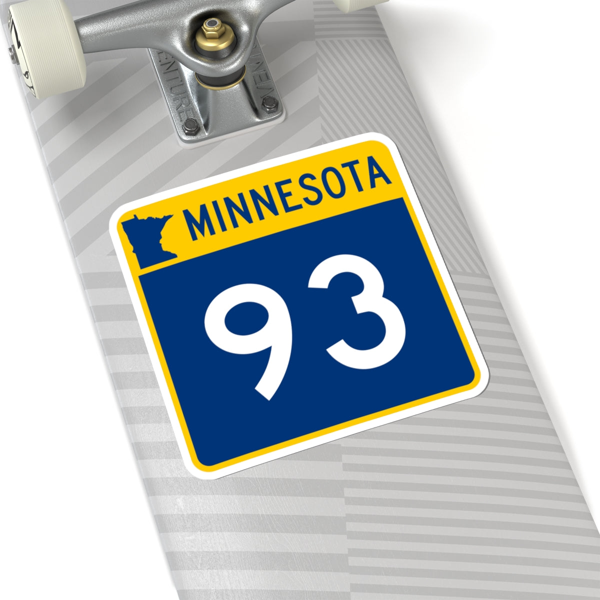 MN-93 (Minnesota) (Road Sign) STICKER Vinyl Kiss-Cut Decal