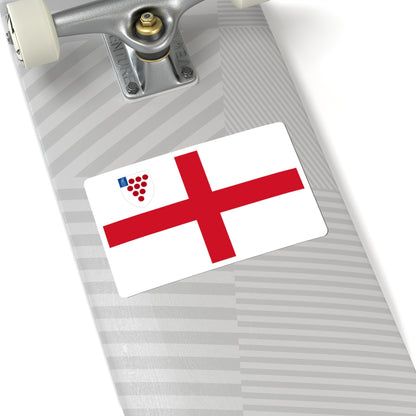 Worcester Cathedral Flag (England) STICKER Vinyl Kiss-Cut Decal