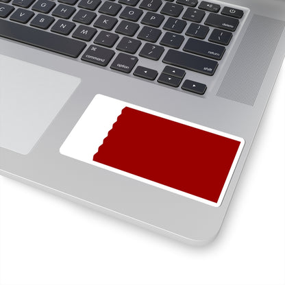 Flag of Qatar 1932-1936 (Qatar) STICKER Vinyl Kiss-Cut Decal