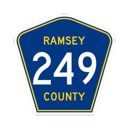 Ramsey County 249 MN (Minnesota) (Road Sign) STICKER Vinyl Kiss-Cut Decal