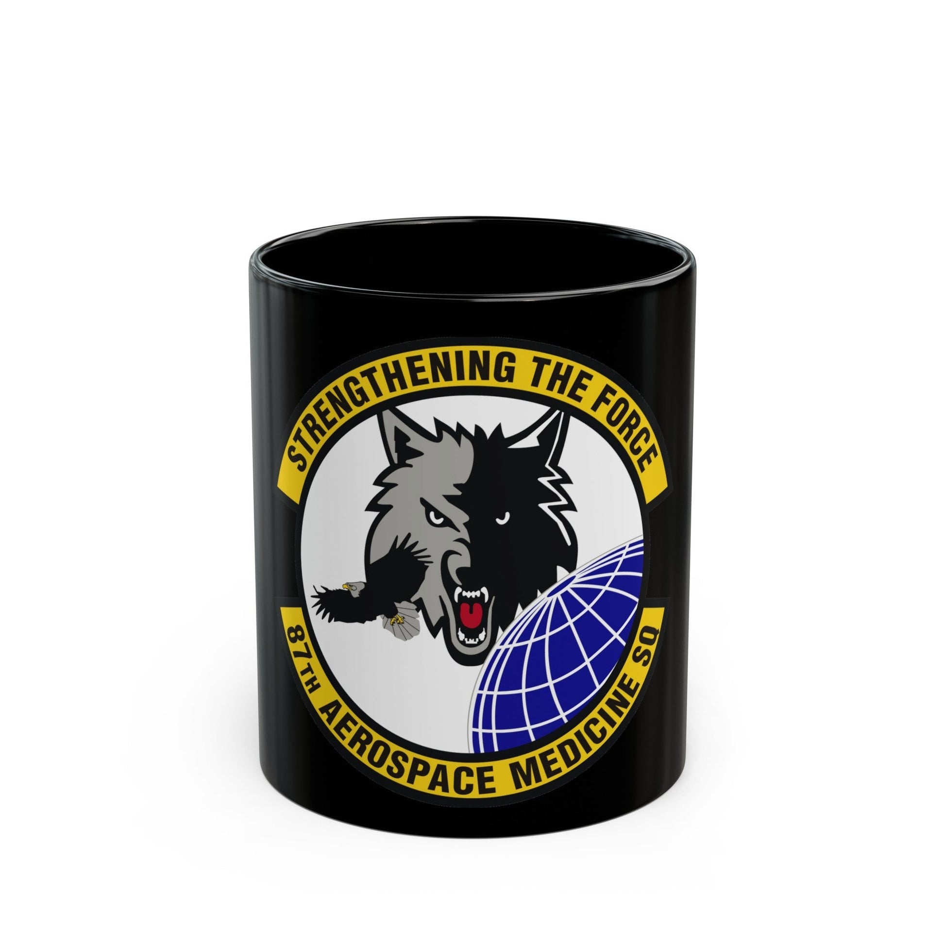 87th Aerospace Medicine Squadron (U.S. Air Force) Black Coffee Mug-11oz-The Sticker Space