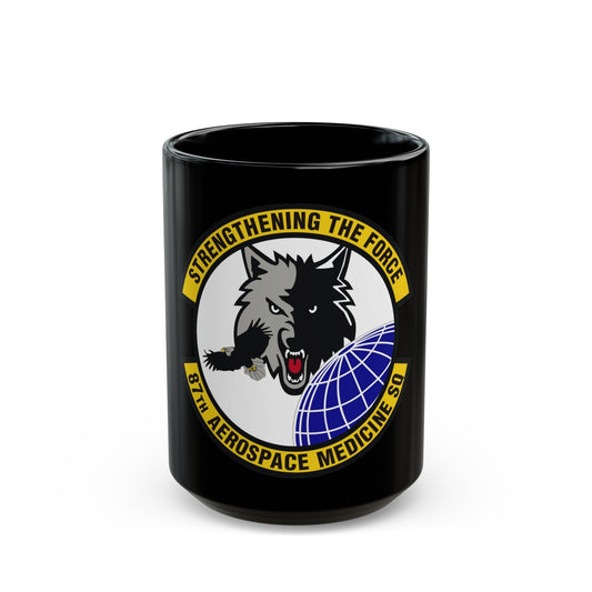 87th Aerospace Medicine Squadron (U.S. Air Force) Black Coffee Mug-15oz-The Sticker Space