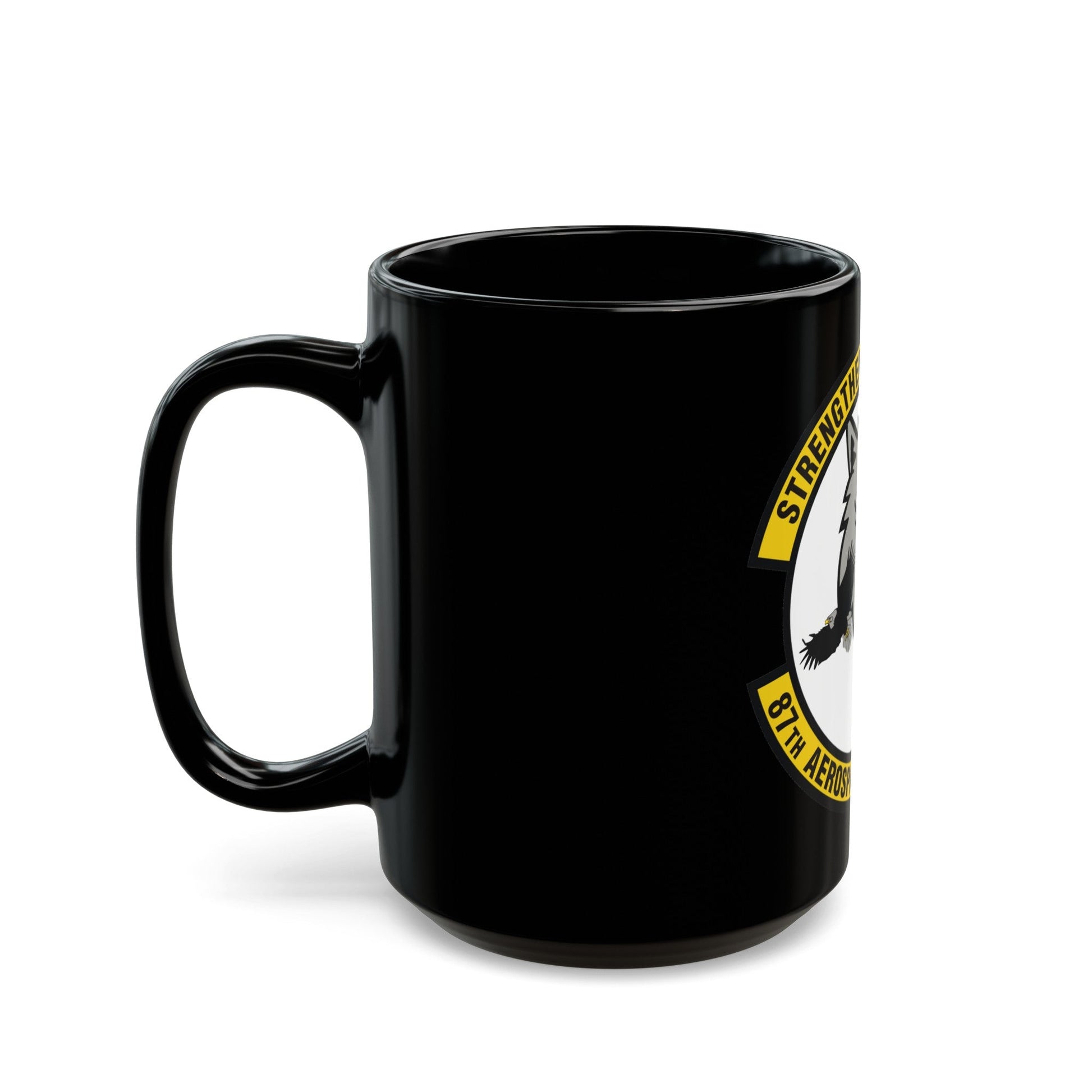 87th Aerospace Medicine Squadron (U.S. Air Force) Black Coffee Mug-The Sticker Space