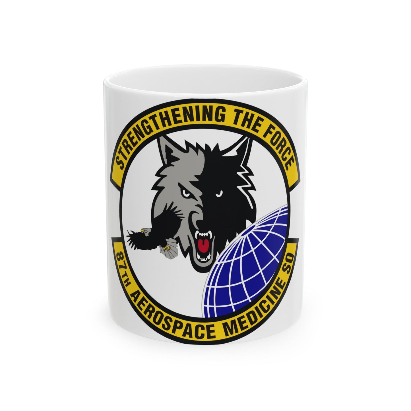 87th Aerospace Medicine Squadron (U.S. Air Force) White Coffee Mug-11oz-The Sticker Space