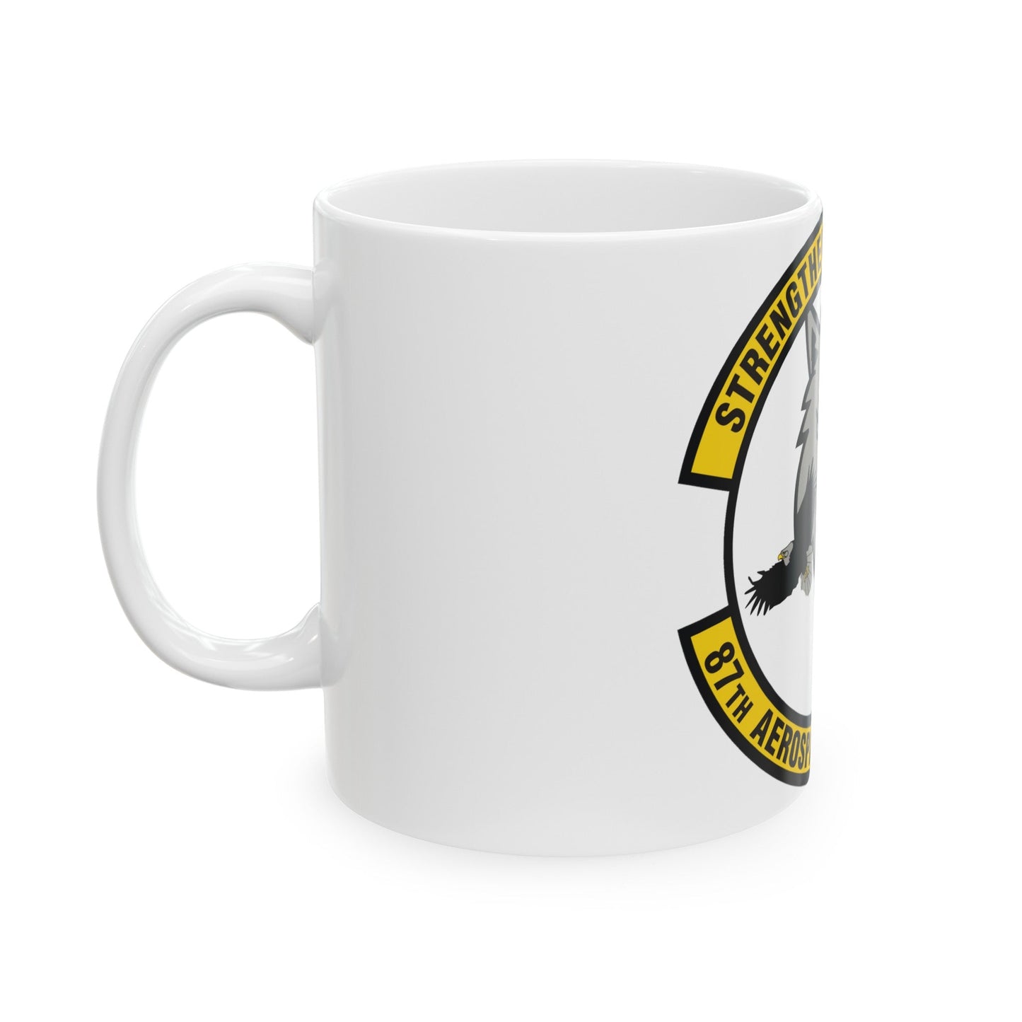 87th Aerospace Medicine Squadron (U.S. Air Force) White Coffee Mug-The Sticker Space