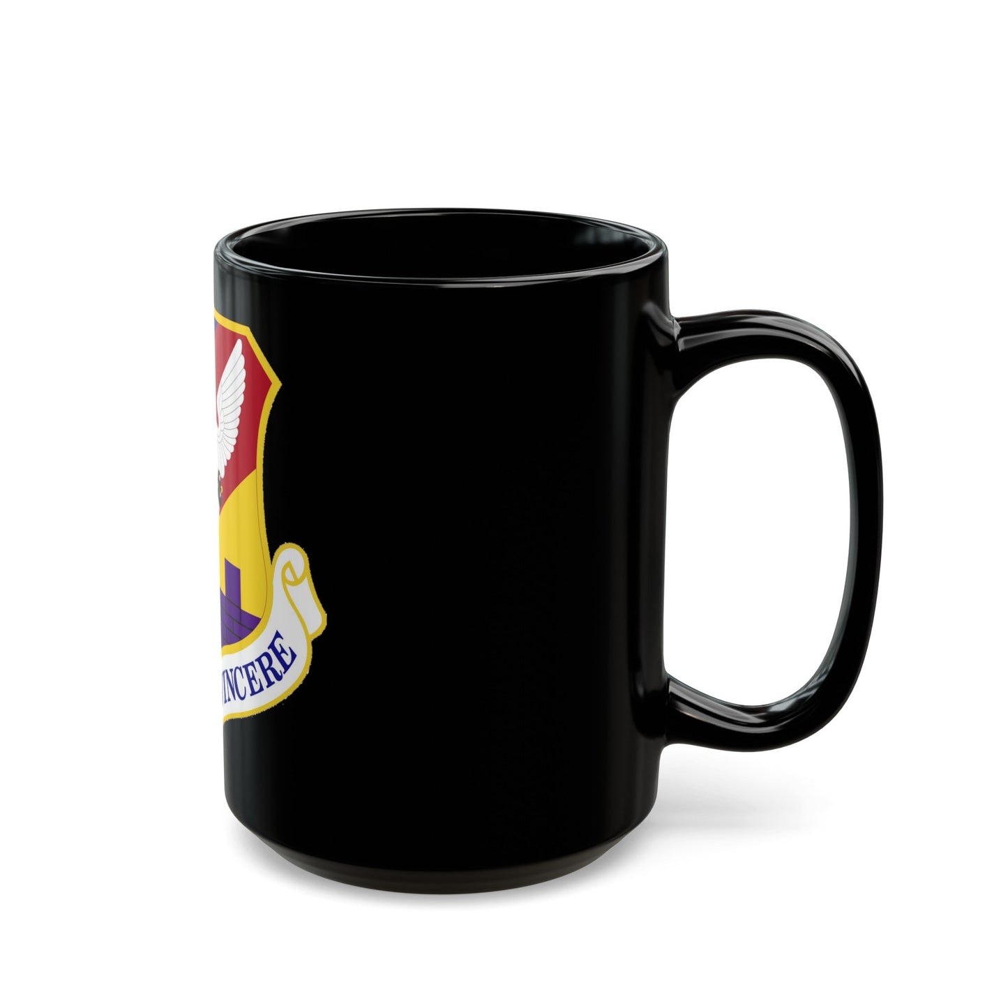 87th Air Base Wing Emblem (U.S. Air Force) Black Coffee Mug-The Sticker Space