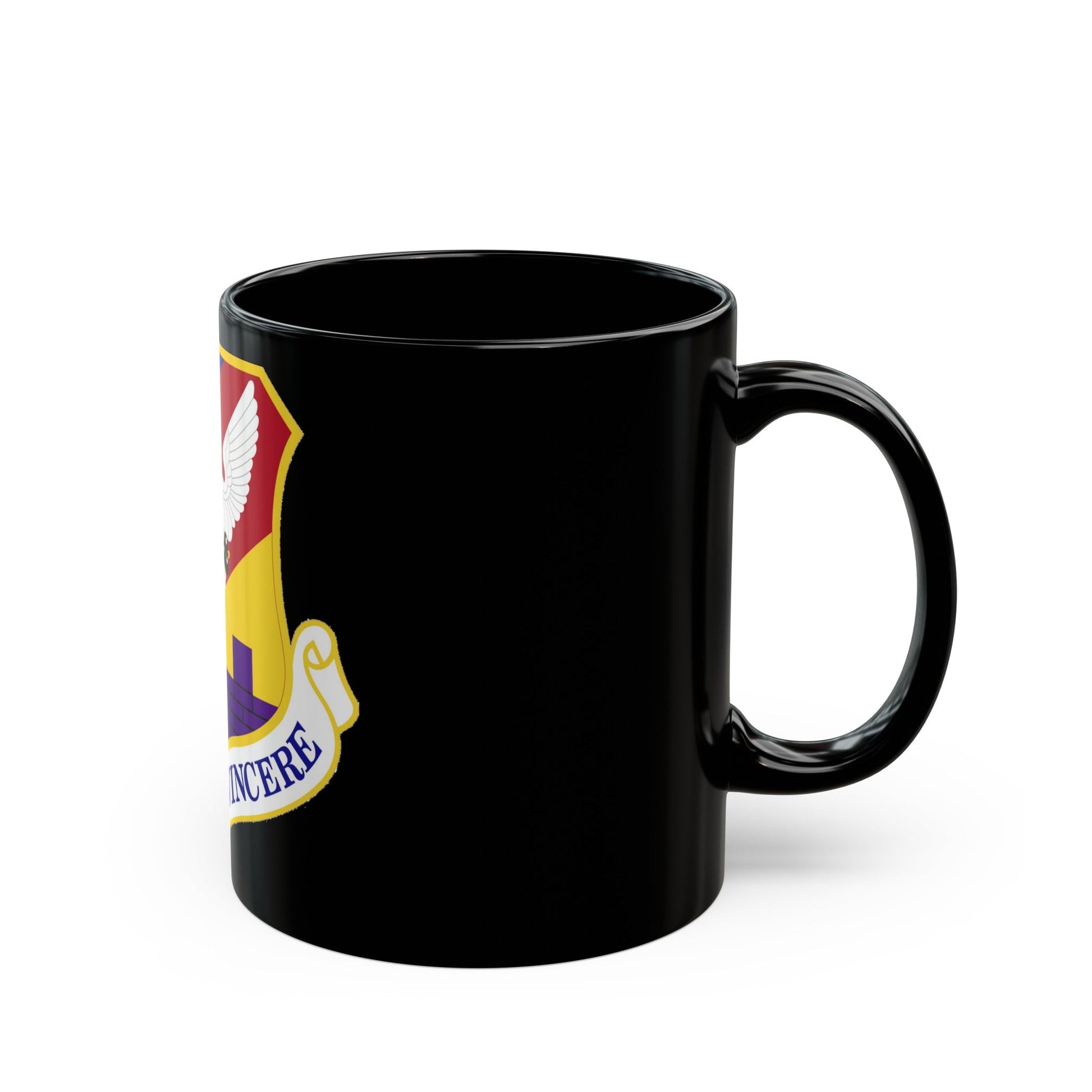 87th Air Base Wing Emblem (U.S. Air Force) Black Coffee Mug-The Sticker Space