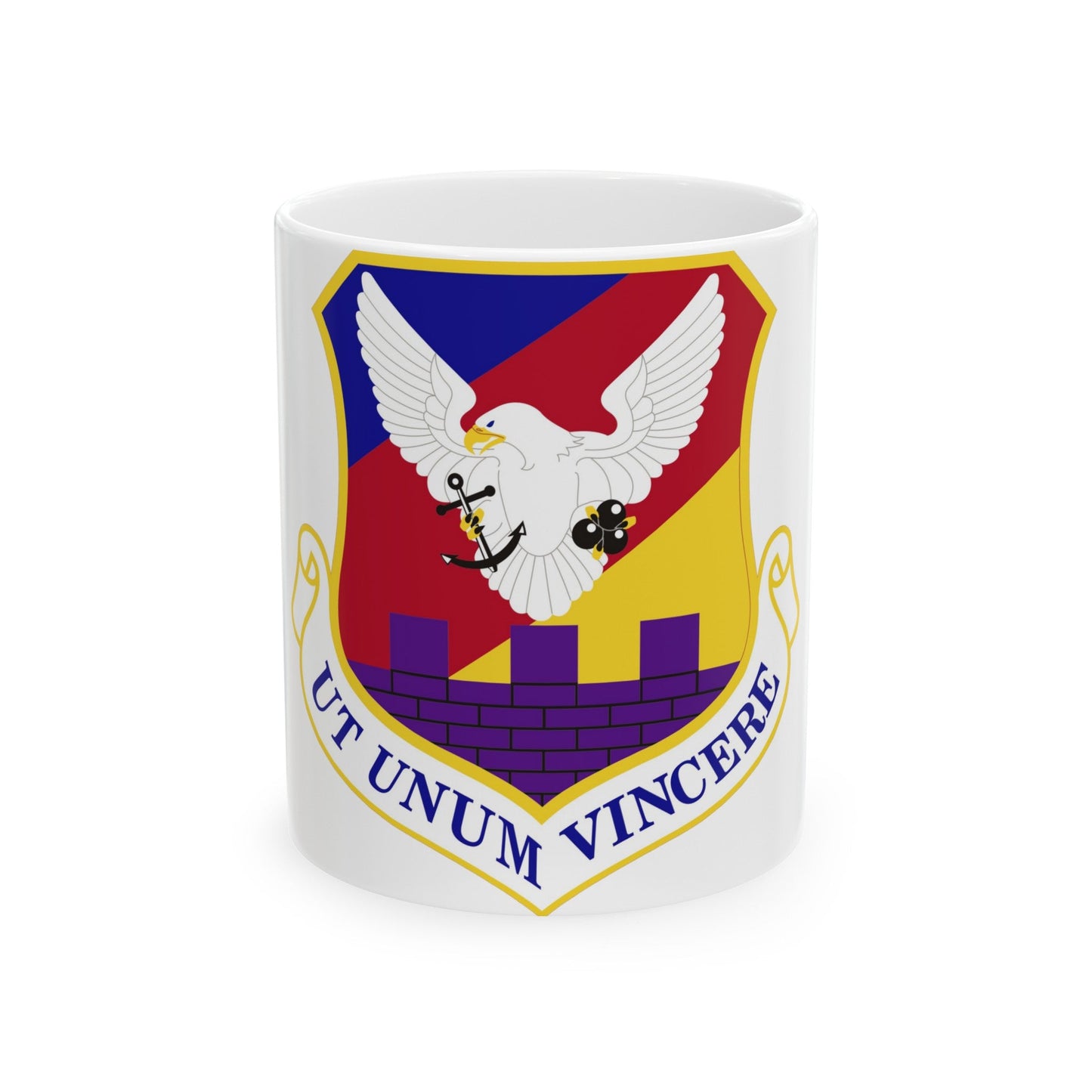 87th Air Base Wing Emblem (U.S. Air Force) White Coffee Mug-11oz-The Sticker Space