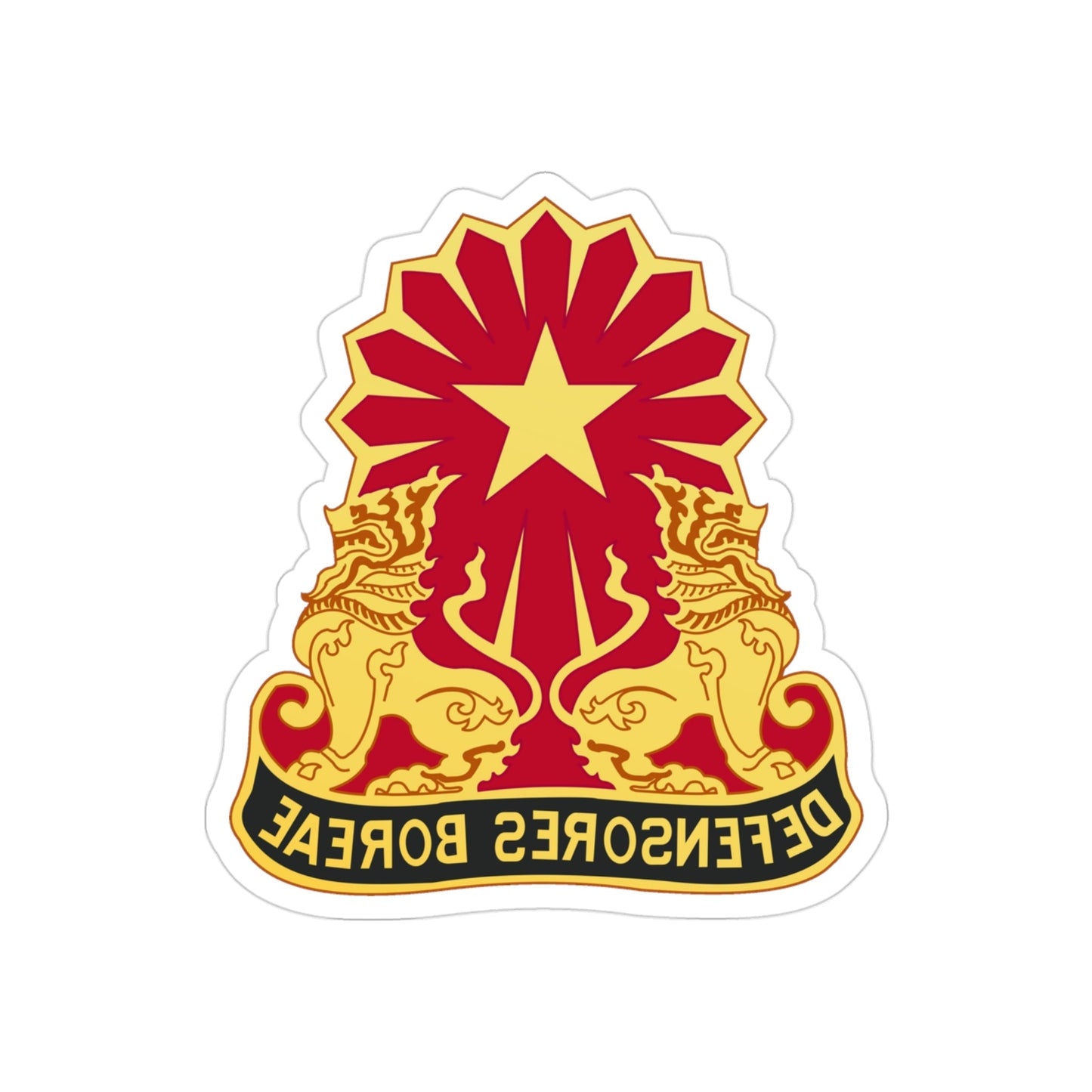 87th Air Defense Artillery Group (U.S. Army) REVERSE PRINT Transparent STICKER-3 Inch-The Sticker Space