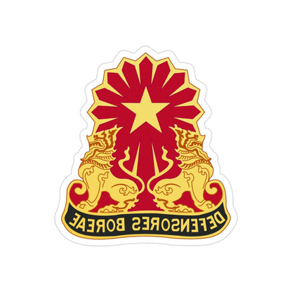 87th Air Defense Artillery Group (U.S. Army) REVERSE PRINT Transparent STICKER-4 Inch-The Sticker Space