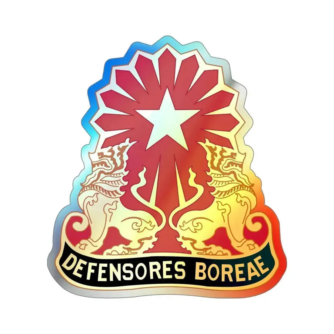 87th Air Defense Artillery Group (U.S. Army) Holographic STICKER Die-Cut Vinyl Decal 6 Inch Holographic - The Sticker Space