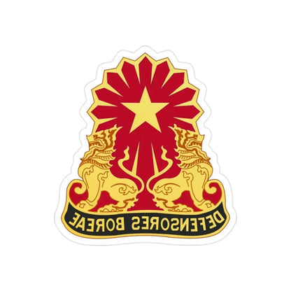 87th Air Defense Artillery Group (U.S. Army) REVERSE PRINT Transparent Die-Cut STICKER - The Sticker Space