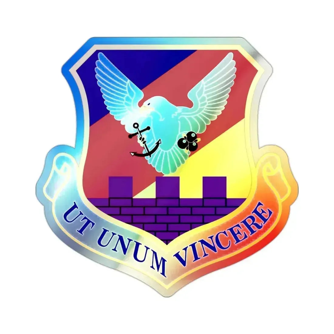 87th Airbase Wing (U.S. Air Force) Holographic STICKER Die-Cut Vinyl Decal 2 Inch Holographic - The Sticker Space
