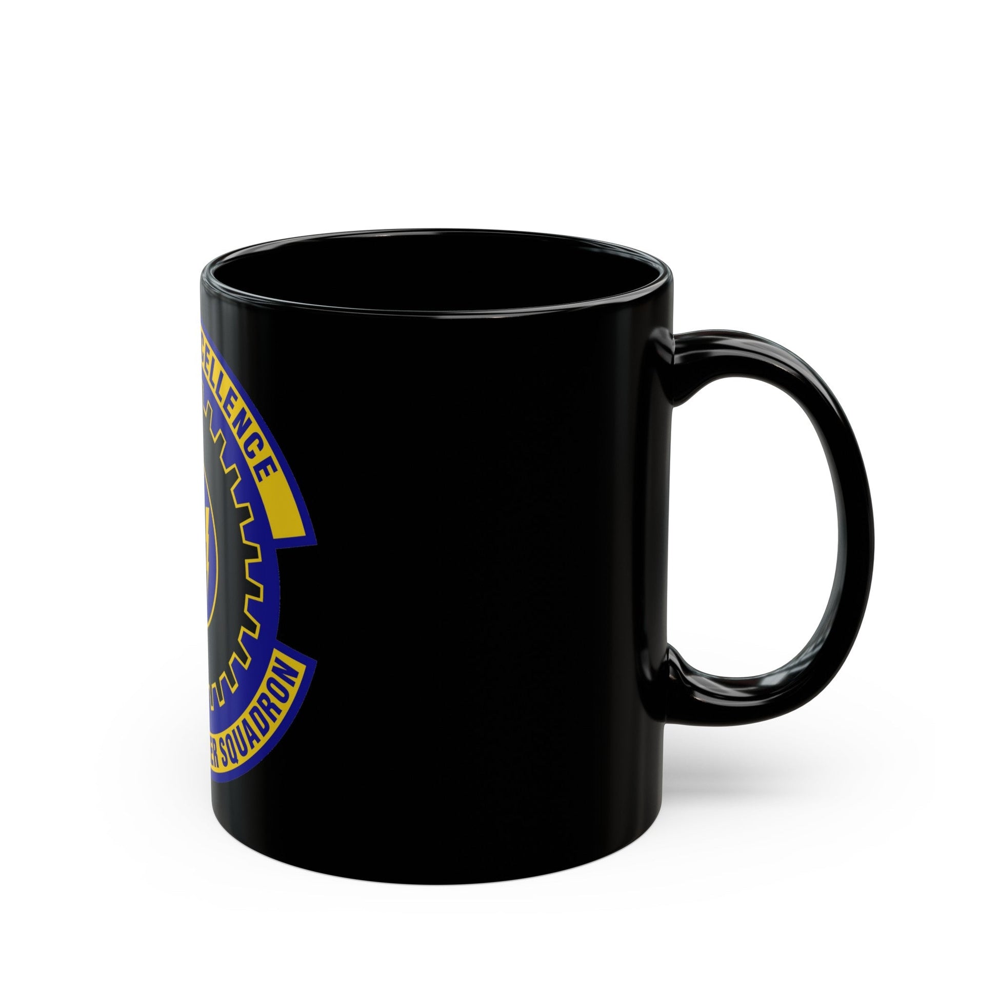 87th Civil Engineer Squadron (U.S. Air Force) Black Coffee Mug-The Sticker Space