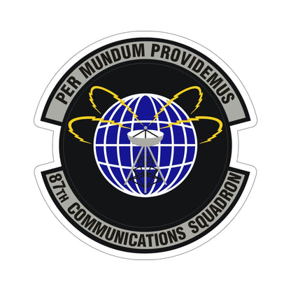 87th Communications Squadron (U.S. Air Force) STICKER Vinyl Die-Cut Decal-6 Inch-The Sticker Space