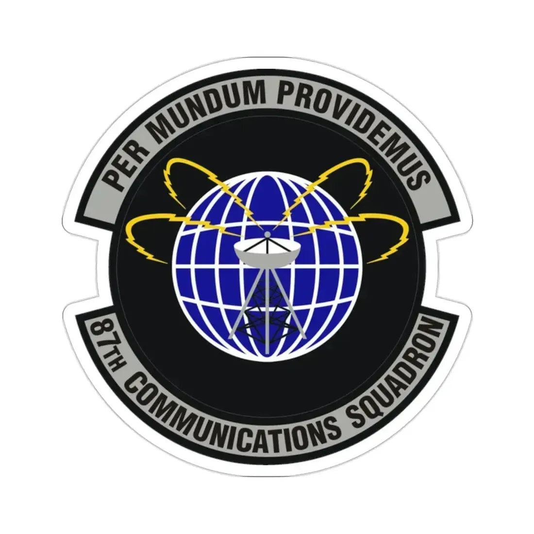 87th Communications Squadron (U.S. Air Force) STICKER Vinyl Die-Cut Decal 2 Inch - The Sticker Space