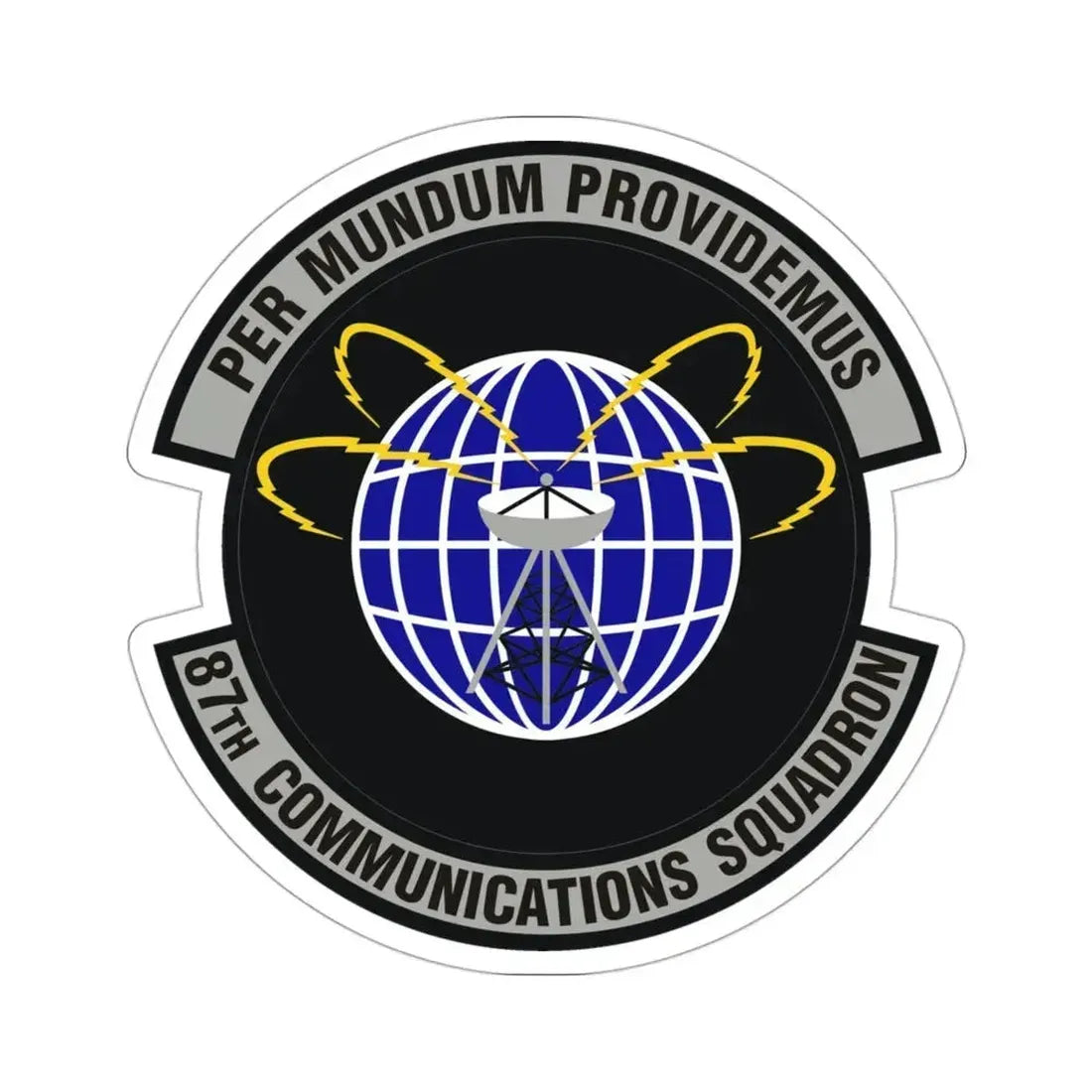 87th Communications Squadron (U.S. Air Force) STICKER Vinyl Die-Cut Decal 3 Inch - The Sticker Space