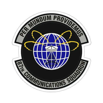 87th Communications Squadron (U.S. Air Force) STICKER Vinyl Die-Cut Decal 4 Inch - The Sticker Space