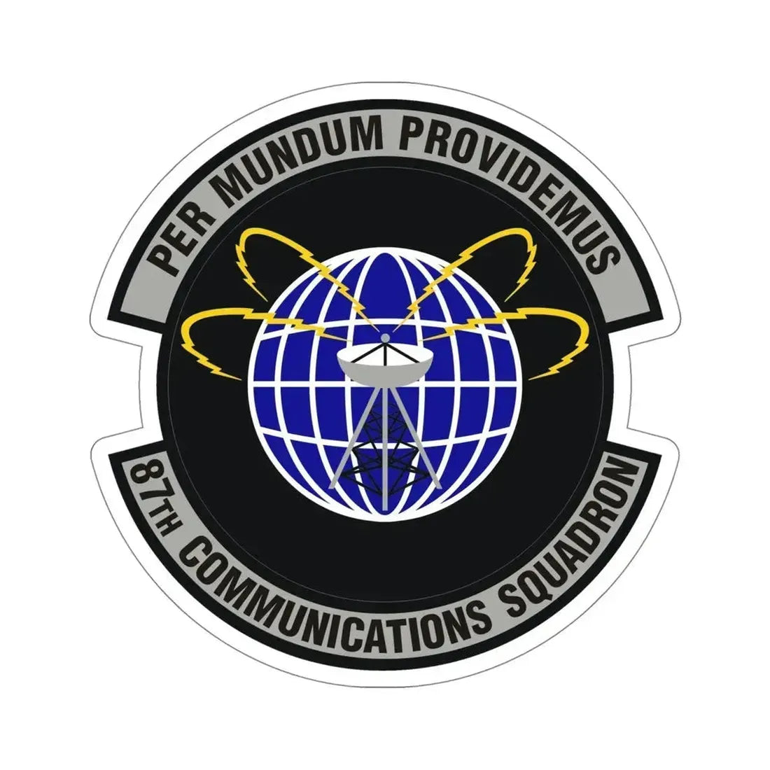 87th Communications Squadron (U.S. Air Force) STICKER Vinyl Die-Cut Decal 5 Inch - The Sticker Space