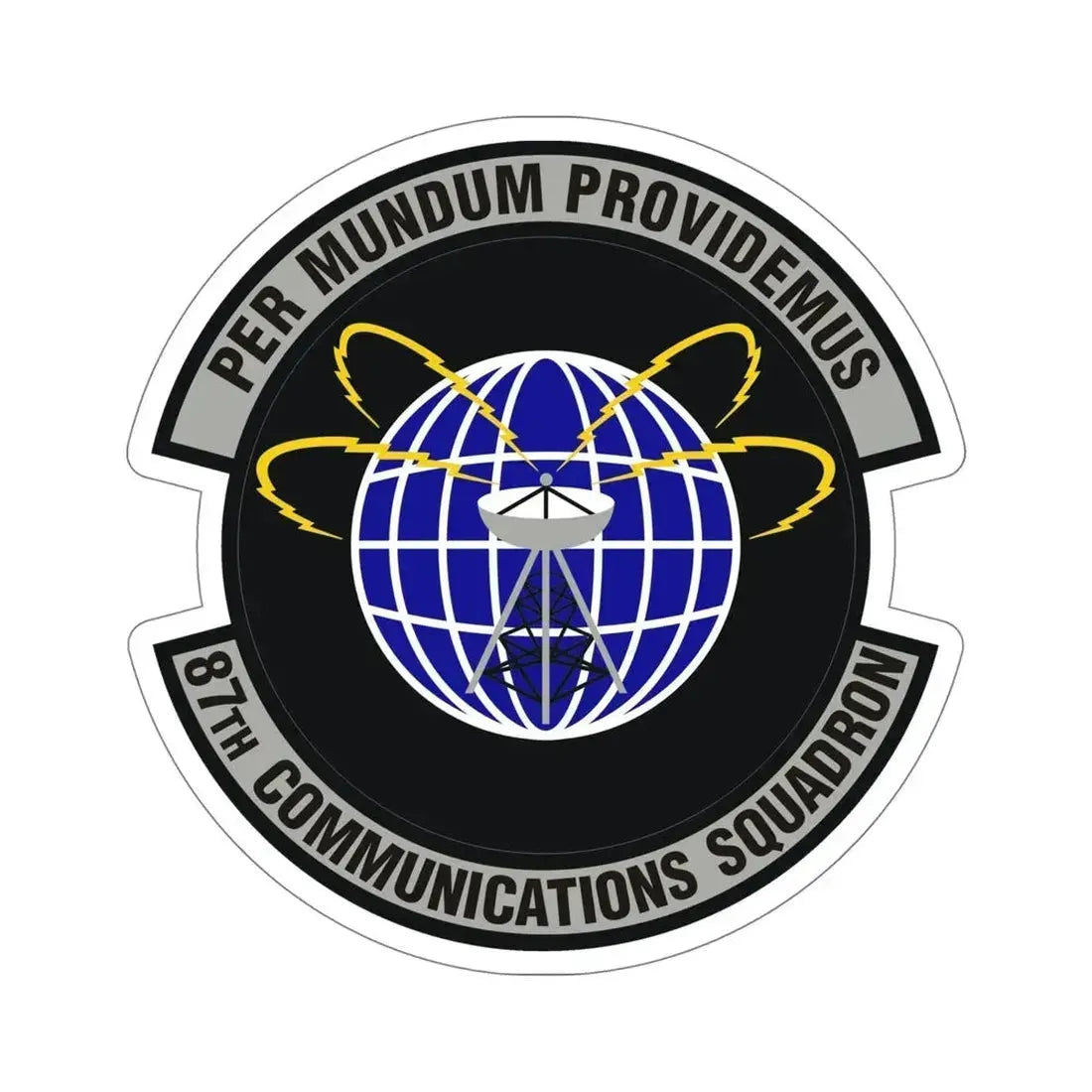 87th Communications Squadron (U.S. Air Force) STICKER Vinyl Die-Cut Decal - The Sticker Space