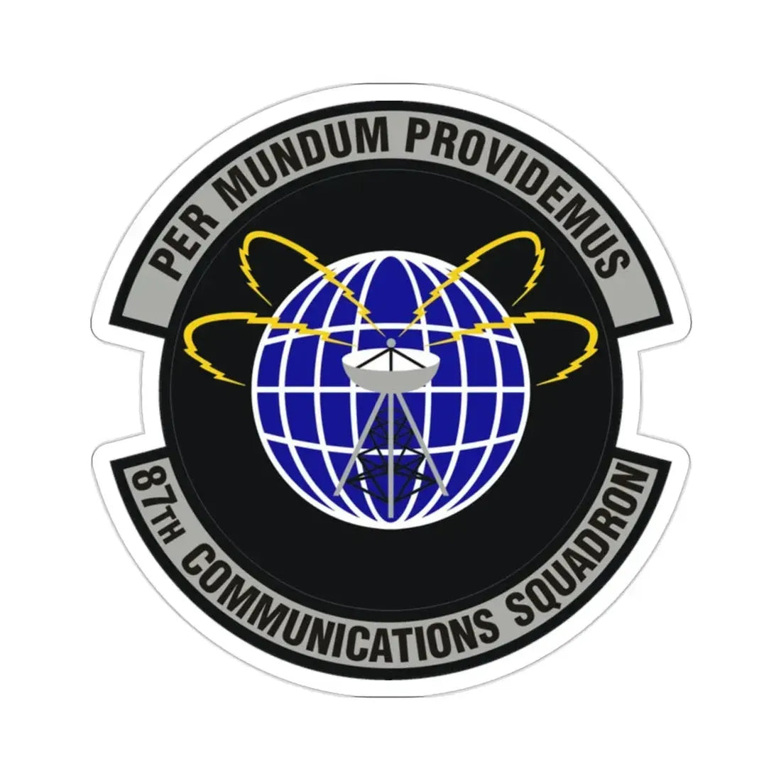 87th Communications Squadron (U.S. Air Force) STICKER Vinyl Die-Cut Decal - The Sticker Space