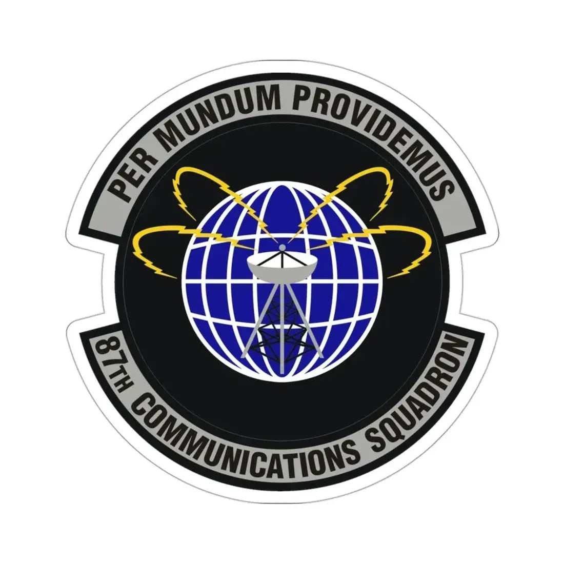 87th Communications Squadron (U.S. Air Force) STICKER Vinyl Die-Cut Decal - The Sticker Space