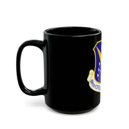 88 Civil Engineer Group AFMC (U.S. Air Force) Black Coffee Mug-The Sticker Space