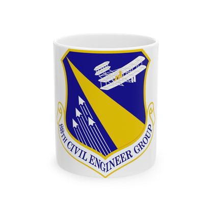 88 Civil Engineer Group AFMC (U.S. Air Force) White Coffee Mug-11oz-The Sticker Space