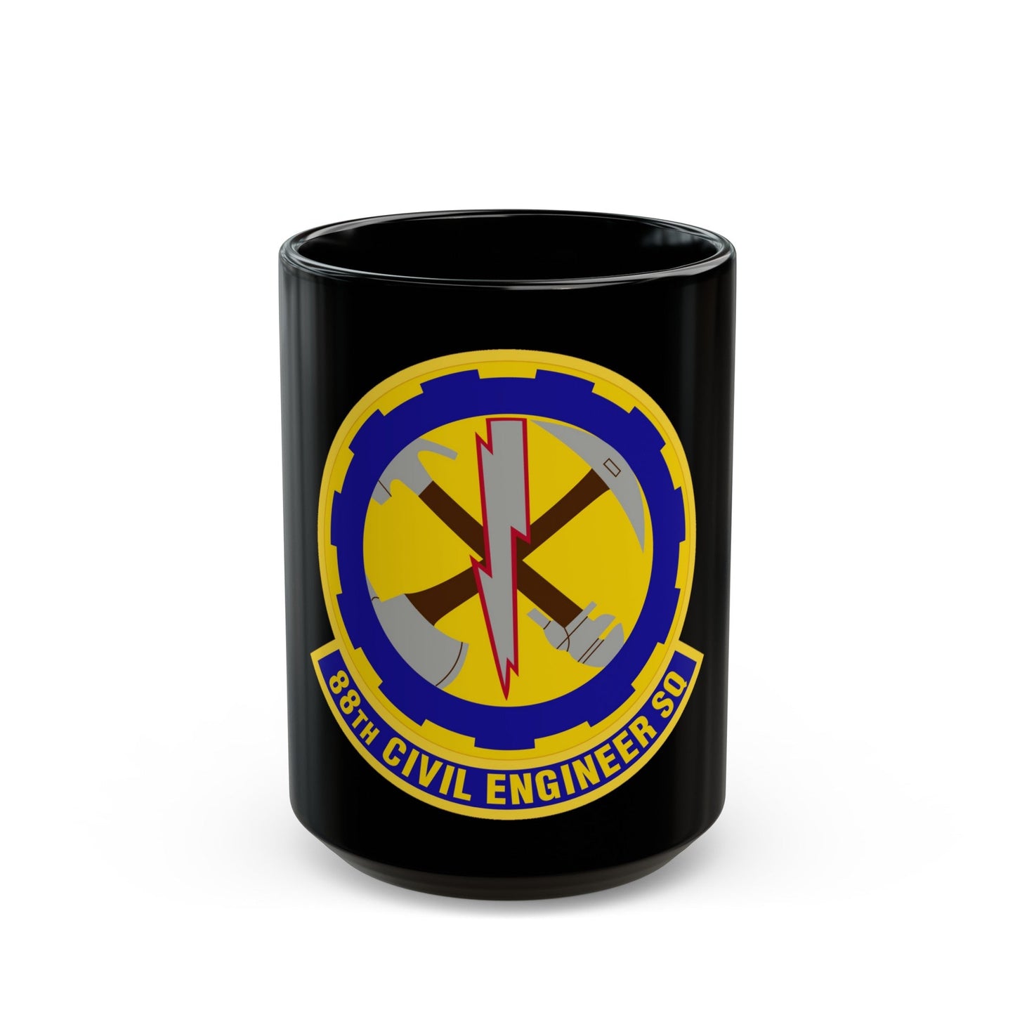 88 Civil Engineer Squadron AFMC (U.S. Air Force) Black Coffee Mug-15oz-The Sticker Space