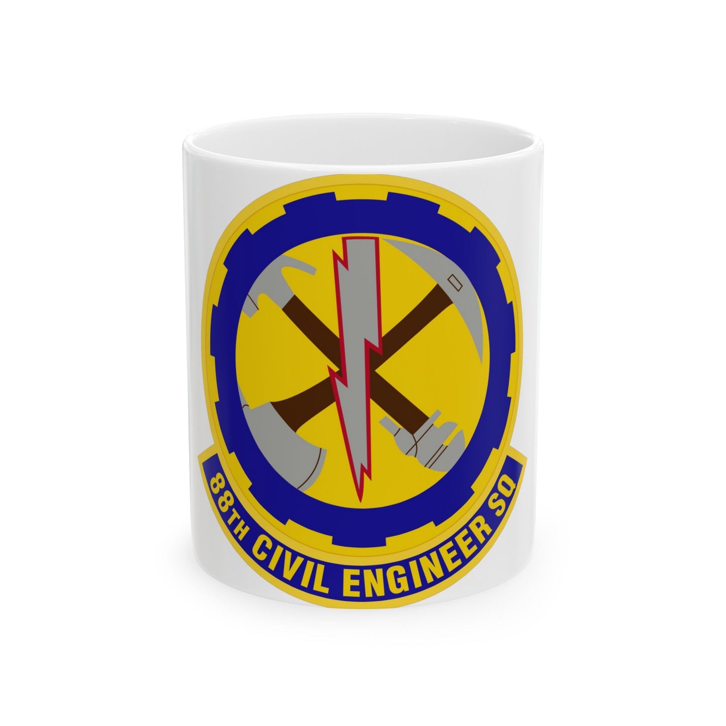 88 Civil Engineer Squadron AFMC (U.S. Air Force) White Coffee Mug-11oz-The Sticker Space