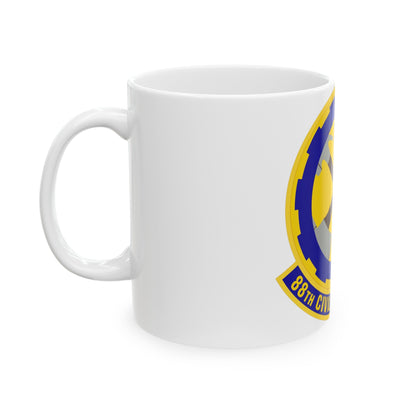 88 Civil Engineer Squadron AFMC (U.S. Air Force) White Coffee Mug-The Sticker Space