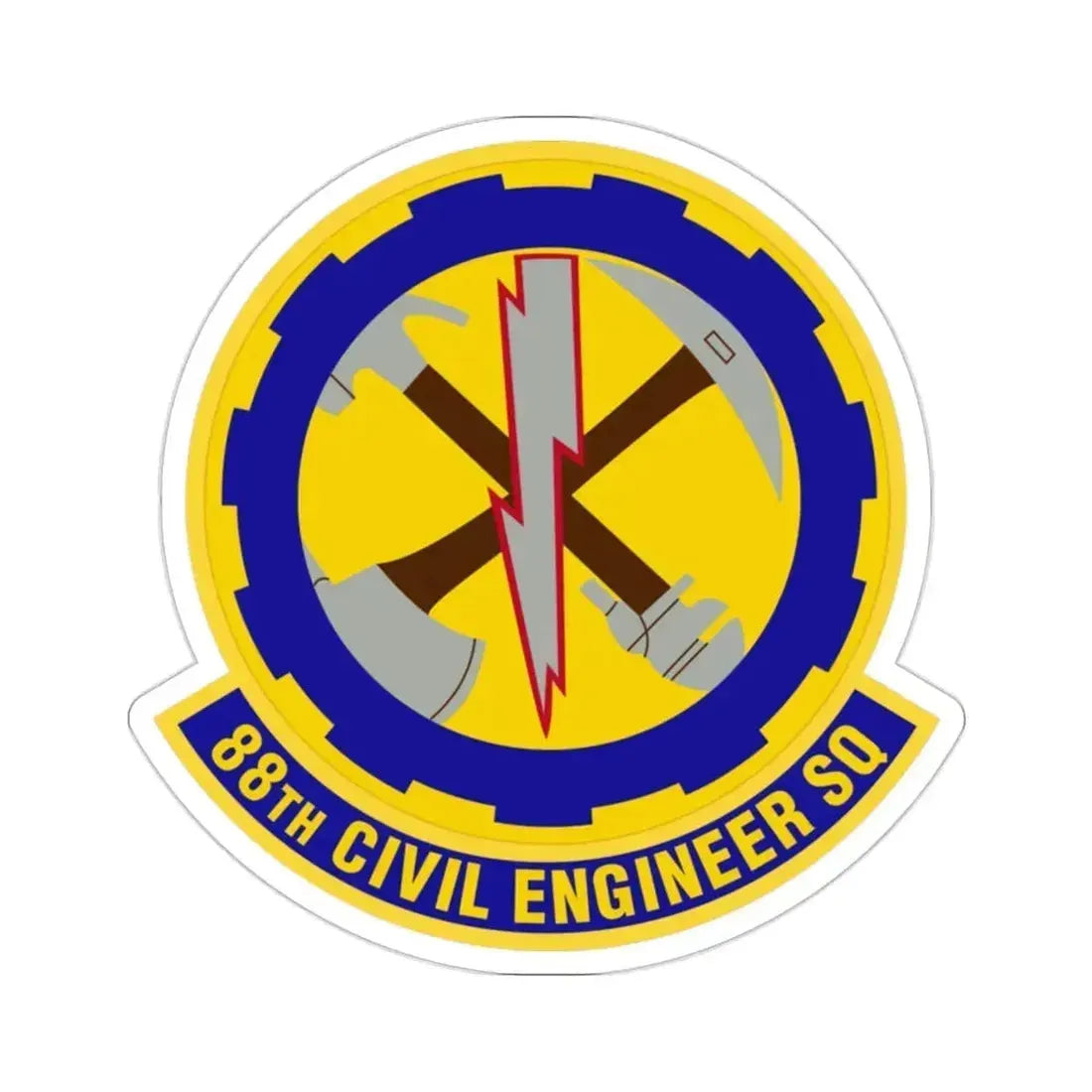 88 Civil Engineer Squadron AFMC (U.S. Air Force) STICKER Vinyl Die-Cut Decal 2 Inch - The Sticker Space
